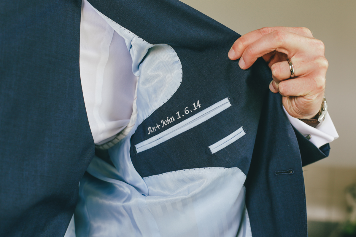 Dapper English groom Prussia Cove, Cornwall Wedding by Love Oh Love Photography