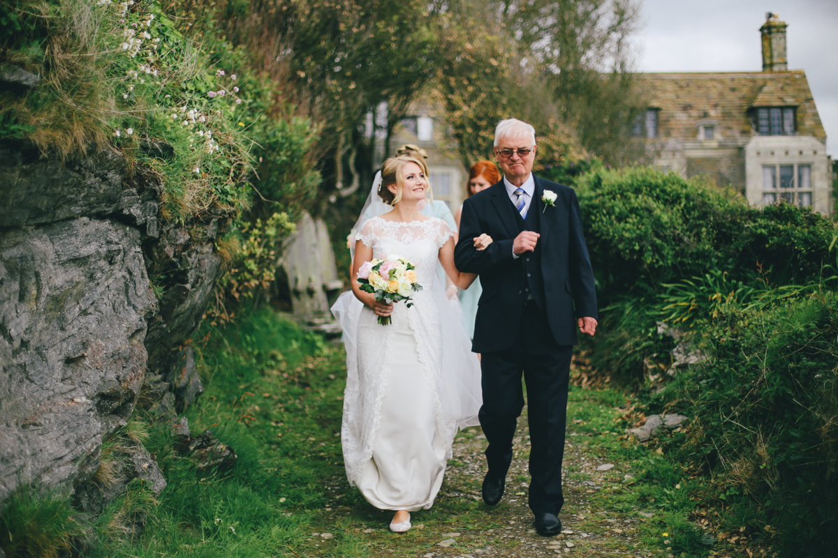Guests at Prussia Cove, Cornwall wedding by Love Oh Love Photography