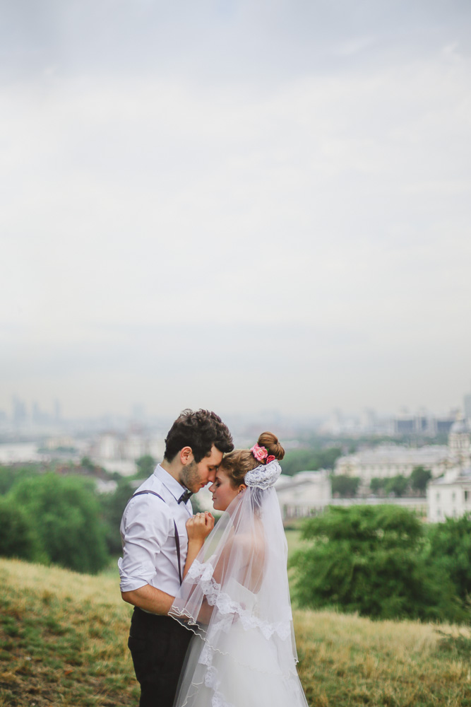 Quirky bride and groom portraits by Love oh Love photography