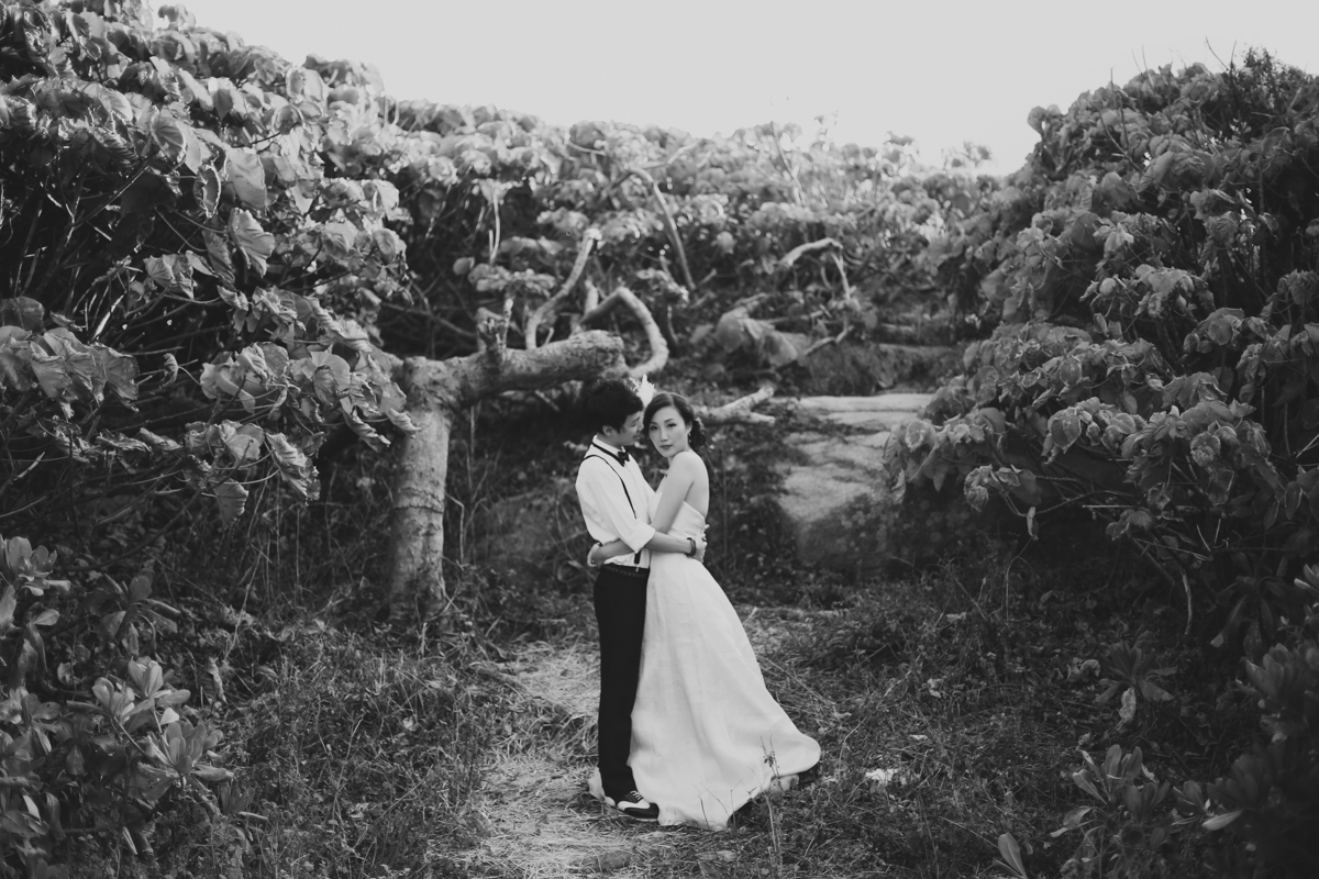 vintage beach bride and groom portraits by Love oh love photography