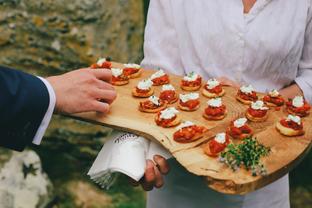 Outdoor wedding ceremony at Prussia Cove, Cornwall wedding by Love Oh Love Photographyy