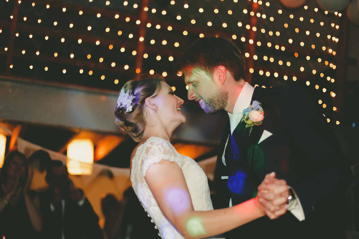 First dance at Prussia Cove, Cornwall wedding by Love Oh Love Photography